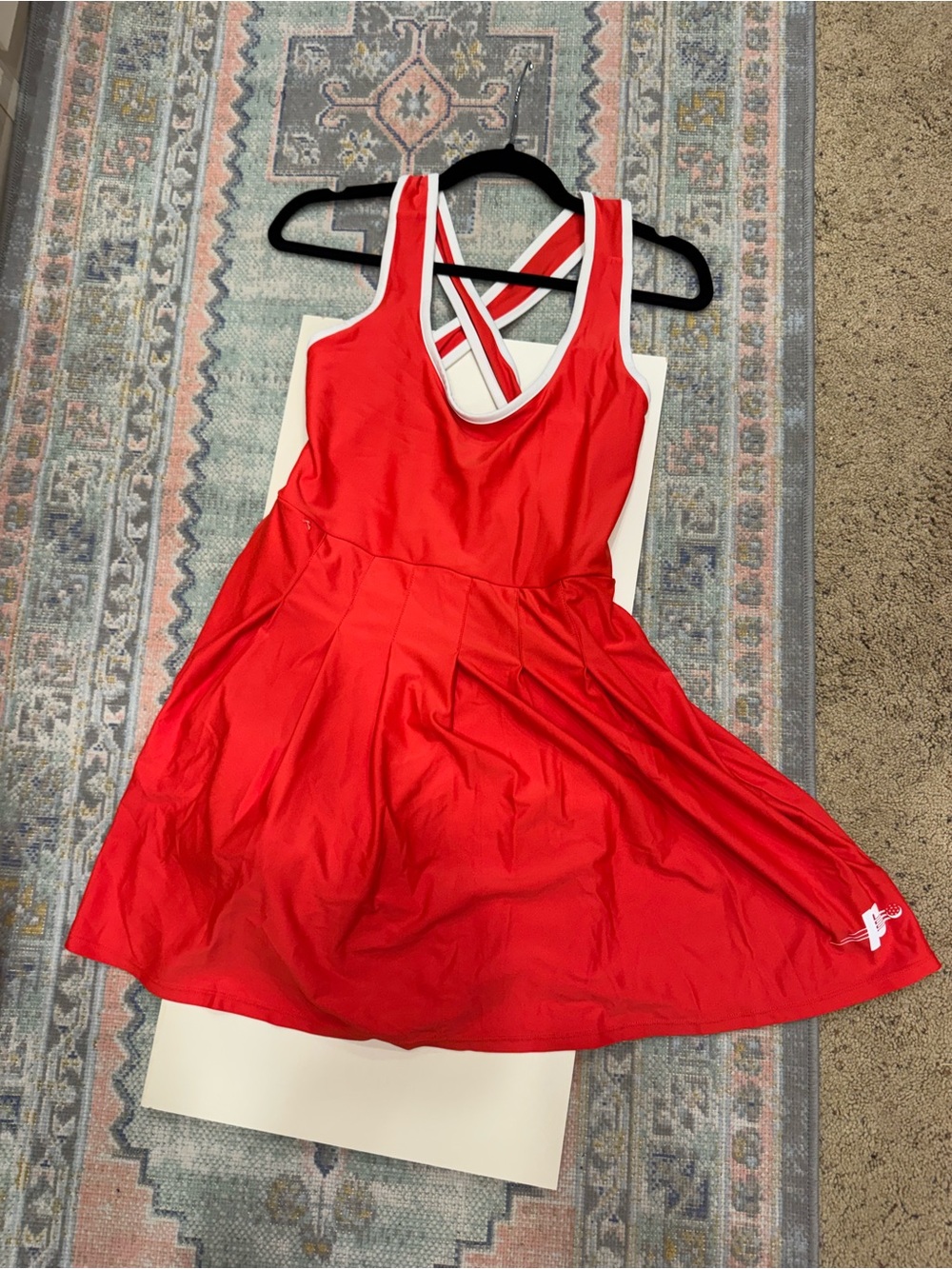 Prince Pickleball Athletic Tank Dress with Crisscross Back and built in shorts - Picture 2 of 6